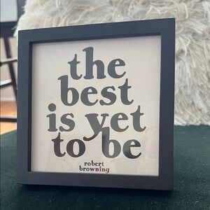 Black Robert Browning Quote Picture Frame